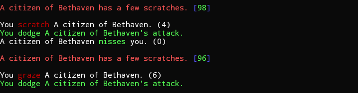 Battling enemies, a few scratches at a time.